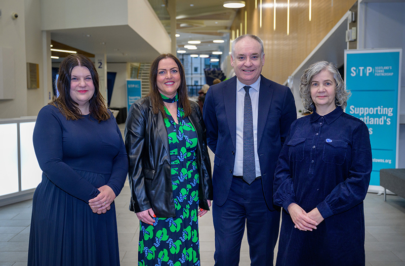 Glasgow City Council leader Susan Aitken and business minister Richard Lochhead with Scotland’s Towns Partnership chief officer Kimberley Guthrie and vice-chair Mhairi Donaghy. Image credit: Sandy Young PhotographyScotland’s Towns Conference 2025 - Investment and Innovation: Delivering for Scotland’s Economy

Web:   www.scottishphotographer.com
Blog: sandyyoungphotography.wordpress.com 
Mail:    sandy@scottishphotographer.com
Tel:      07970 268944

***Credit should read Sandy Young/scottishphotographer.com***