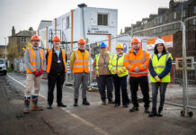 Construction team and councillors mark start of construction at Dundee housing site