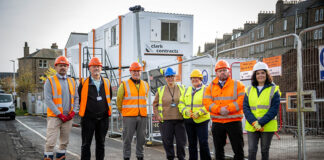 Construction team and councillors mark start of construction at Dundee housing site