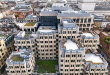 ACO Building Drainage launches ‘Blue Roof Guide – Volume 2’ Aerial of roofs