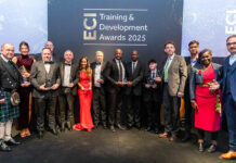 All the winners on stage at the ECI Awards 2025