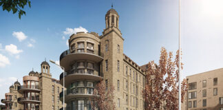 CGI of reinstated Victoria Infirmary buildings