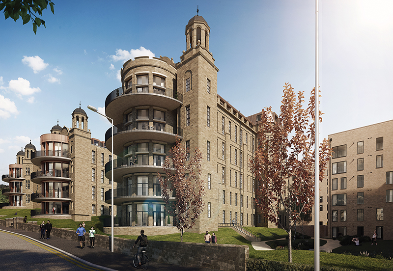 CGI of reinstated Victoria Infirmary buildings