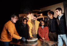 University of Edinburgh receives national honour for global fire safety team Fire lab