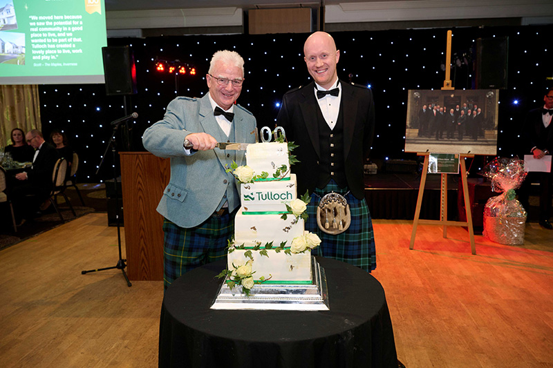 Sandy Adam (executive chairman of Springfield Group) and Kieran Graham (MD of Tulloch Homes)