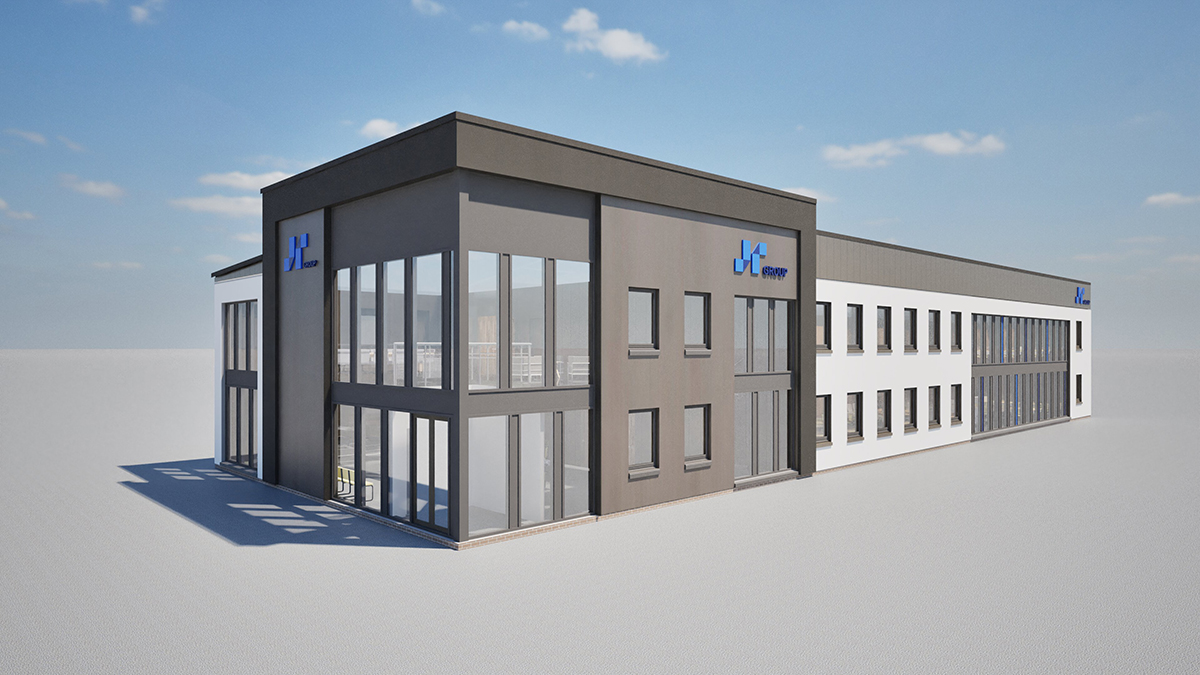 CGI of The JR Group's new head office