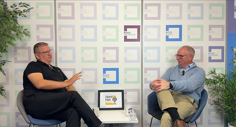 Kenneth Martin on left with Alan Wilson from SELELCT on right - Hard Hat Talks podcast