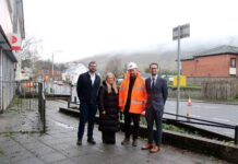 Luddon Construction to lead £1.02m Lennoxtown project Andrew Wilkinson, Regeneration & Town Centres, East Dunbartonshire Council; Mary Docherty, Director of Bus, Concessionary & Active Travel, Transport Scotland, Chris Rae, Luddon Construction; Councillor Paul Ferretti, Convener of the Place, Neighbourhood and Corporate Assets committee.