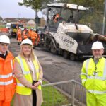 Recycled plastic technology used on Motherwell road in UK first