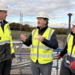 MSP Mark Griffin on site tour with Scott Little and Jordan Hughes