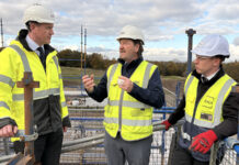 MSP meets award-winning project manager at Hamilton housing site MSP Mark Griffin on site tour with Scott Little and Jordan Hughes