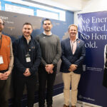L-R: Ben Carter (account director, Vattenfall); OCS operations manager Martin Abercromby; ETA co-founder Andrew Lamond; Simon Kerr (SAV head of heat networks, Scotland & NI); and Midlothian Council head of development Fiona Clandillon