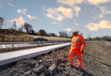Construction railway worker