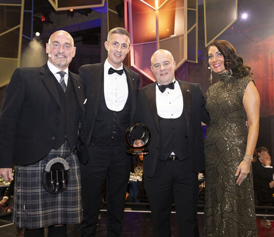 Owen Coyle and Michael Sweeney of Union Technical winning Scottish Entrepreneur of the Year at national awards