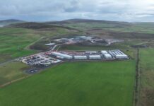 SSEN Transmission marks one year of delivery of flagship Orkney Link project Aerial view of site