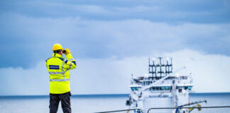 SSEN employee looking out to sea