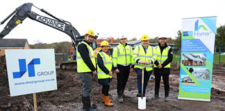 Sod-cutting ceremony at Hamilton housing site