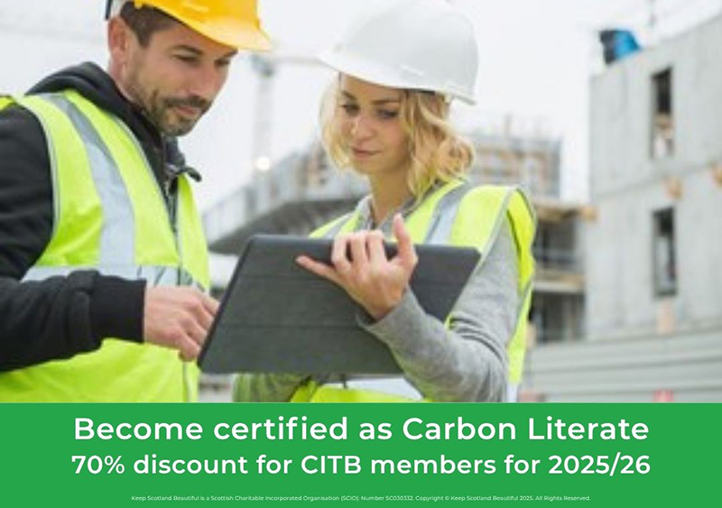 Poster promoting carbon literacy training discount