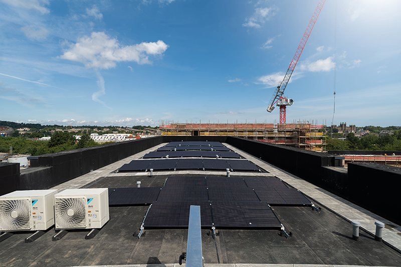 Tynecastle Student Accommodation roof