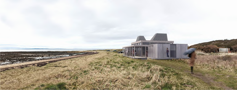 Illustrative views of proposed restaurant at Longniddry Bents