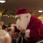 Santa at Christmas lunch community event