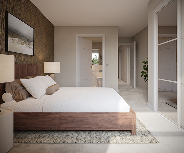 Bedroom in new Linlithgow apartments