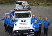 Housebuilder donation helps charity to expand access to defibrillators and CPR Ambulance with image marking charity donation