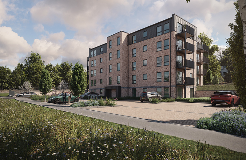 Exterior show of new Linlithgow apartments