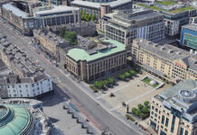 Edinburgh Capital House - aerial - image courtesy of LMA
