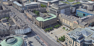 Edinburgh Capital House - aerial - image courtesy of LMA