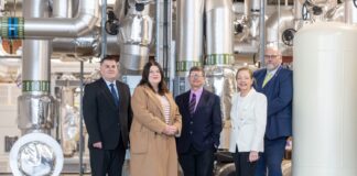 Cllr Stephen McCabe, Leader of Inverclyde Council; Cllr Susan Aitken, Leader of Glasgow City Council and Chair of the Glasgow City Region Cabinet; Cllr Martin Rooney, Leader of West Dunbartonshire Council; Cllr Marie McGurk, Convener of Renfrewshire Council’s Communities and Housing Policy Board; and Cllr Calum Smith, Deputy Leader of East Dunbartonshire Council.
