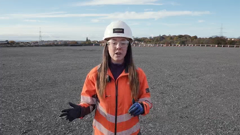 Laing O’Rourke site engineer Abby Cruickshank