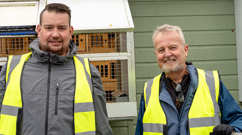 Martin Jnr and Martin Sneddon