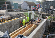 Upgrades triple filter screening capacity at Tyndrum wastewater treatment works Construction work at Tyndrum Wastewater Treatment Works