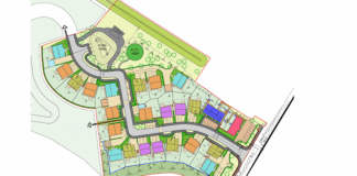 Map of proposed residential development at Crofthead, Bishopbriggs