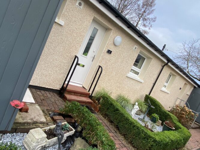 Kilwinning properties after retrofit work