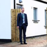 Rector Sebastian Sandecki stands outside the new facility. Picture: DGS