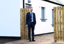 Local firm leads creation of new facility at Wick High School Rector Sebastian Sandecki stands outside the new facility. Picture: DGS