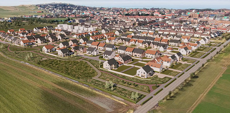 Housing development in East Lothian