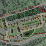Cruden submits plans for 67-home West Lothian site Aerial view of Kirkton Road, Livingston