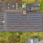 Aerial view of Roberton PV scheme