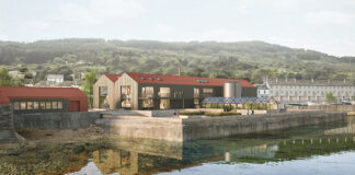 CGI of whisky distillery