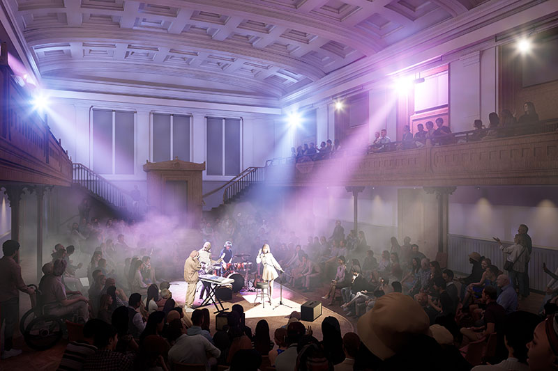 Artist impression of the National Centre for Music's Grand Hall