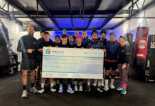 Hamilton contractor is boxing clever with charity challenge donation Charity challenge participants in boxing gym