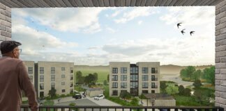 CGI of proposed Ravenscraig development. Image credit: Fourward