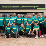 Housebuilder achieves £1m charity donation milestone for Samaritans Team photo ahead of charity sponsored walk