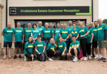 Team photo ahead of charity sponsored walk