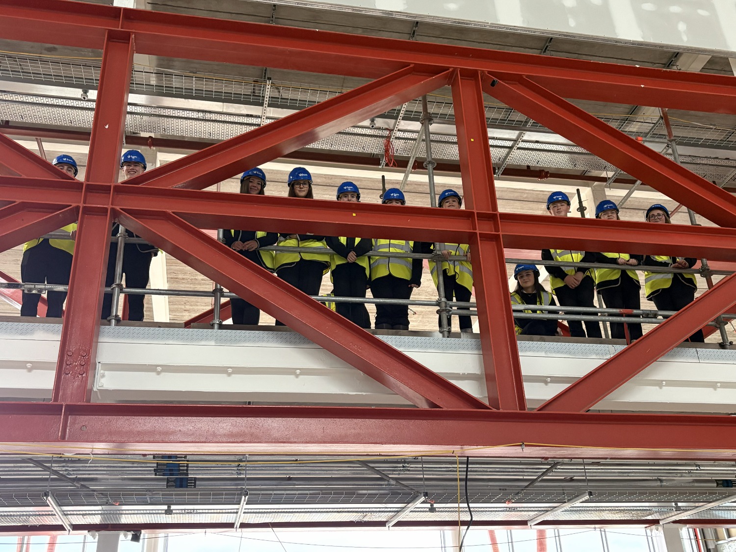Pupils on a site visit