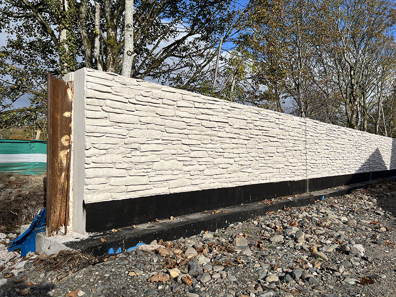 Steel sheet pile walls in Comrie