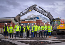 Work begins on new homes at former Rangers car park site Sod-cutting ceremony at Ibrox housing development
